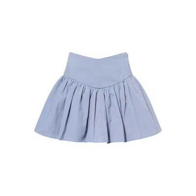 Amy Lynn Women's Frida Cornflower Blue Frill Mini Skirt