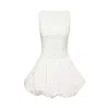 Amy Lynn Women's Grazia White Cotton Mini Puffball Dress