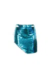 Amy Lynn Women's Hailey Blue Sequinned Mini Skirt In Blue