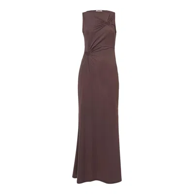 Amy Lynn Women's Harlie Brown Heart Cut Out Maxi Dress