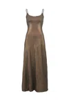 Amy Lynn Women's Kimber Brown Metallic Maxi Dress In Brown