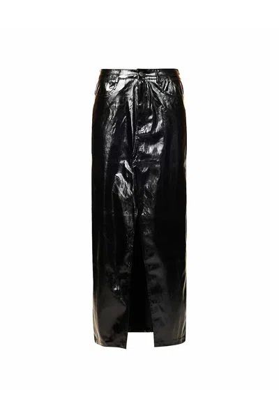 Amy Lynn Women's Lupe Black Metallic Maxi Skirt