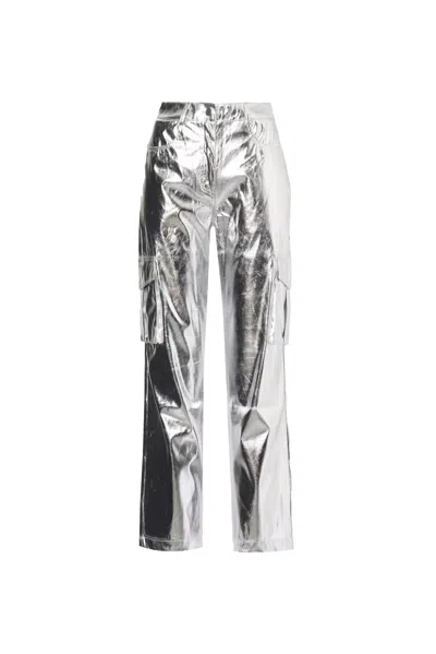 Amy Lynn Women's Lupe Combat Silver Trousers