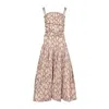Amy Lynn Women's Neutrals / Brown Alexa Snake Print Puffball Dress In Brown
