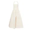 Amy Lynn Womens Beige Judie Polka-dot Cotton Maxi Dress In Neutral