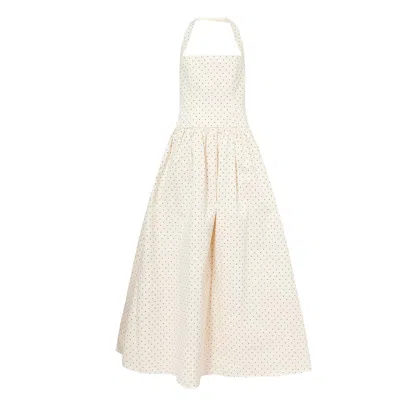 Amy Lynn Women's Neutrals Judie Beige Polka Print Maxi Dress
