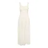 Amy Lynn Womens  Viola Rose-appliqué Woven Maxi Dress