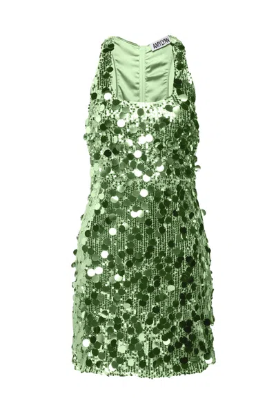 Amy Lynn Women's Oceane Green Disc Sequin Dress