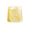 Amy Lynn Women's Oceane Lemon Yellow Disc Mini Skirt In Yellow