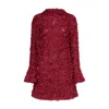 Amy Lynn Womens Burgundy Delphine Woven Mini Dress In Red