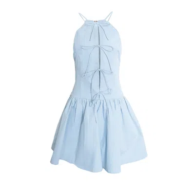 Amy Lynn Women's Raffaella Pure Cotton Blue Skater Dress