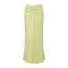 Amy Lynn Women's Riva Lime Green Sequin Maxi Skirt