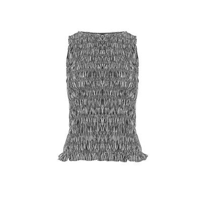 Amy Lynn Women's Sonya Black Gingham Top