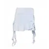 Amy Lynn Women's Teresa Blue Ruffles Mini Skirt