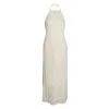Amy Lynn Women's White Cali Pure Cotton Cream Floral Crochet Maxi Dress In Neutral