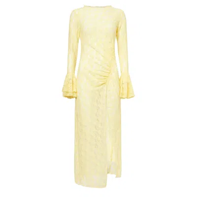 Amy Lynn Women's Yellow / Orange Nola Yellow Lace Tunic Overlay Dress
