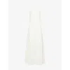 Amy Lynn Womens Cream Crochet Floral Woven Maxi Dress In White
