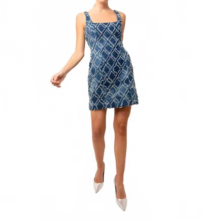 Amylynn Angelica Denim Shift Dress In Blue