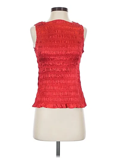 Pre-owned Amylynn Sleeveless Blouse In Red