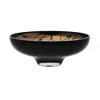 An&angel Gold / Black Titan Large Splashed Black Bowl In Multi