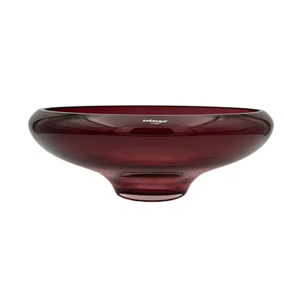 An&angel Large Purple Deco Bowl In Brown