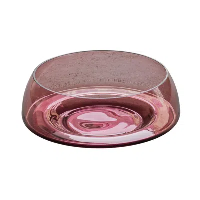 An&angel Large Translucent Purple Deco Jazz Bowl