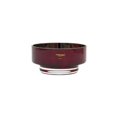 An&angel Moon Mini Splashed Red Bowl