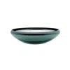 An&angel Silver Deco Flat Mirror Bowl In Blue
