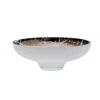 An&angel White / Rose Gold Titan Large White Bowl With Splashes In Multi