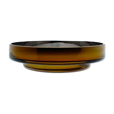 An&angel Yellow / Gold / Silver Moon Large Amber Bowl