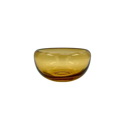 An&angel Yellow Small Round Amber Bowl