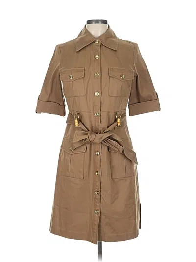 Pre-owned An Original Milly Of New York Casual Dress In Brown