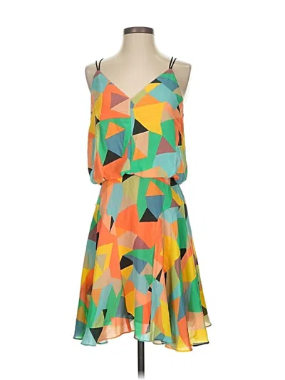 Pre-owned An Original Milly Of New York Casual Dress In Orange