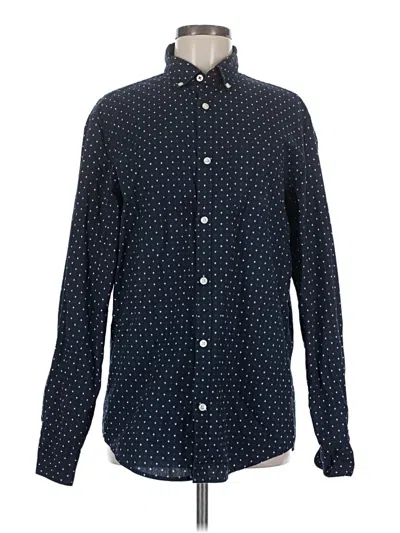 Pre-owned An Original Penguin By Munsingwear Long Sleeve Button Down Shirt In Blue