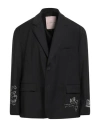 An Other Date Man Blazer Black Size 38 Polyester, Wool, Elastane In Black
