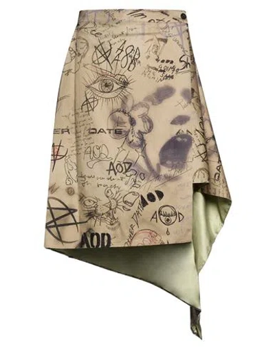 An Other Date Man Maxi Skirt Military Green Size 34 Cotton In Brown