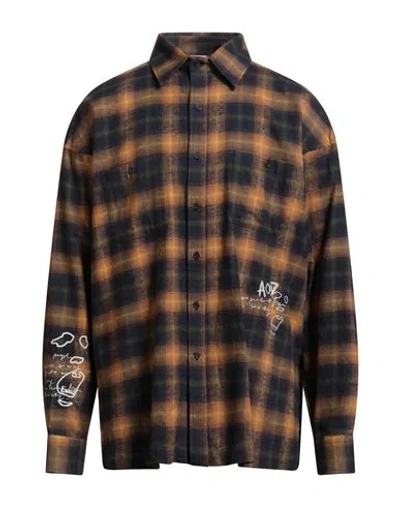 An Other Date Man Shirt Marigold Size 40 Cotton In Multi