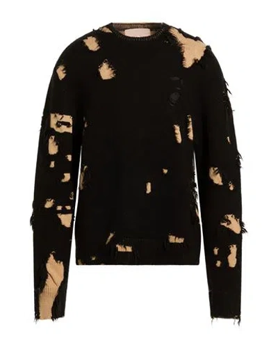An Other Date Man Sweater Black Size M Polyacrylic, Polyamide, Nylon, Viscose, Wool