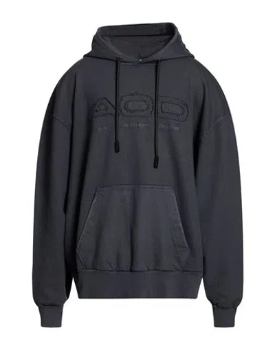 An Other Date Man Sweatshirt Charcoal Size L Cotton In Black