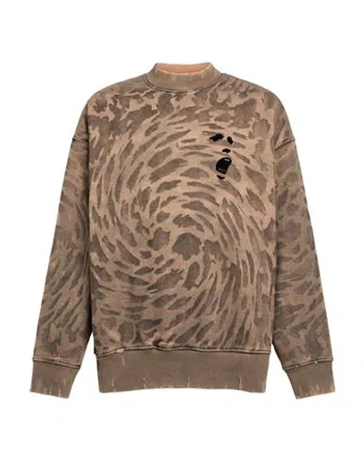 An Other Date Man Sweatshirt Khaki Size L Cotton In Sand