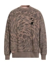 An Other Date Man Sweatshirt Khaki Size Xl Cotton In Brown
