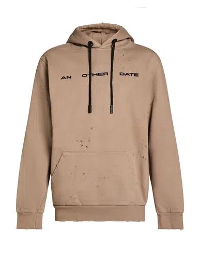 An Other Date Man Sweatshirt Taupe Size Xl Cotton In Brown