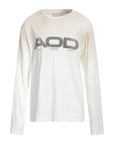 An Other Date Man T-shirt Ivory Size Xxl Cotton In Metallic