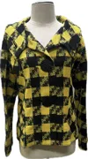 An Ren Plaid Jacket In Ylw615 In Green