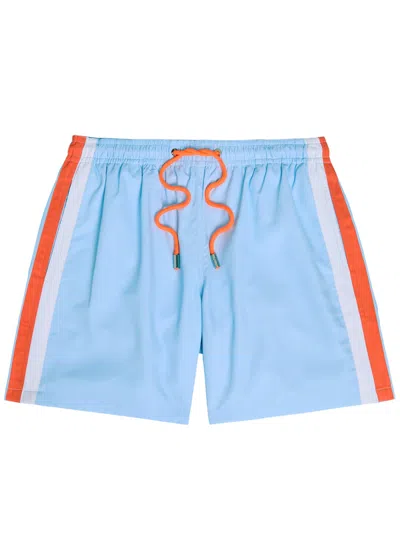 An-y1 Embroidered Shell Swim Shorts In Blue