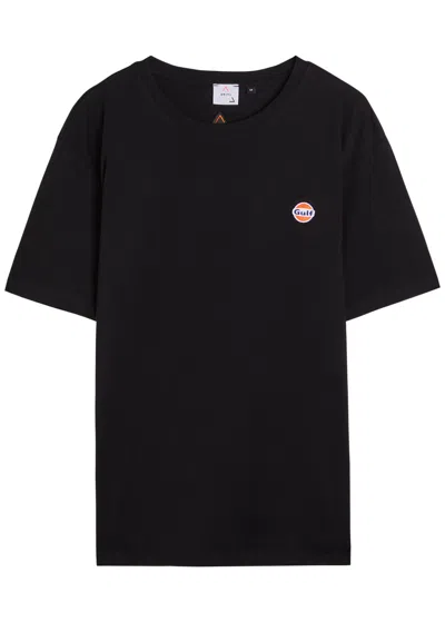 An-y1 Logo-embroidered Cotton T-shirt In Black