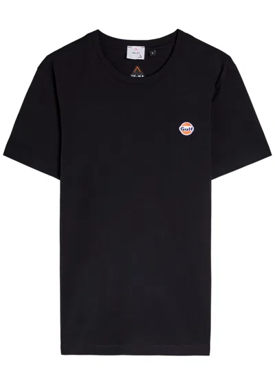 An-y1 Logo-embroidered Cotton T-shirt In Black