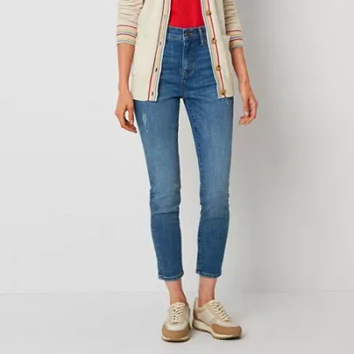 Ana - Tall Womens High Rise Skinny Ankle Jean In Blue