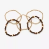Ana 5-pc. Stretch Bracelet In Brown