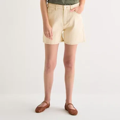 Ana A-line Womens Highest Rise 5" Denim Short In Neutral